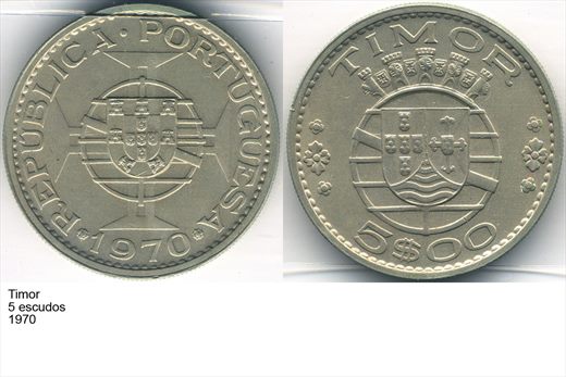 Timor - Escudo 5 - 1970 - G5 A3 H03 L4C3