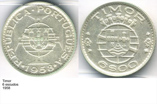 Timor - Escudo 6 - 1958 - G5 A3 H03 L4C2
