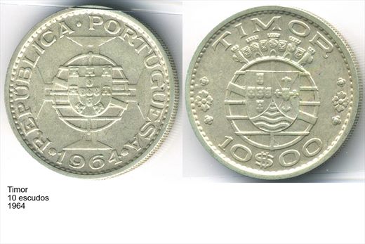 Timor - Escudo 10 - 1964 - G5 A3 H03 L4C1