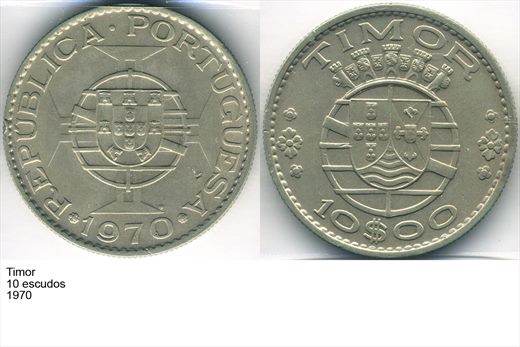 Timor - Escudo 10 - 1970 - G5 A3 H03 L3C3