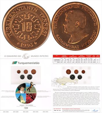 Turquemenistao - Tenge 10 - 1993 DMI