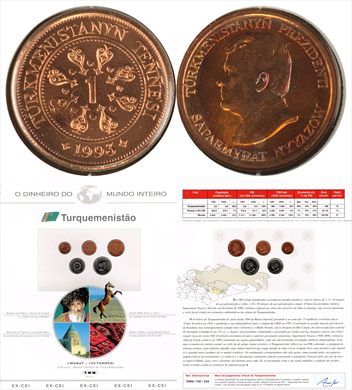 Turquemenistao - Tenge 1 - 1993 DMI