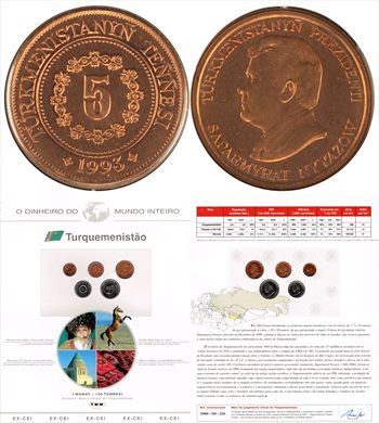 Turquemenistao - Tenge 5 - 1993 DMI