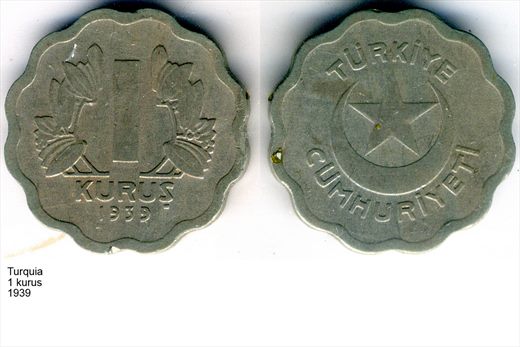 Turquia - Kurus 1 - 1939 - G6 A3 H06 L2C2