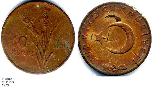 Turquia - Kurus 10 - 1973 - G6 A3 H06 L1C4