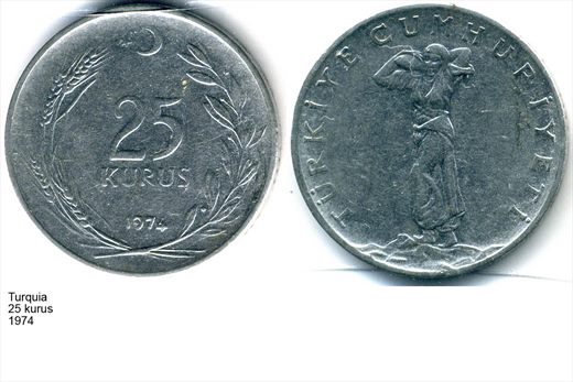 Turquia - Kurus 25 - 1974 - G6 A3 H06