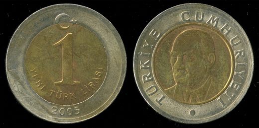 Turquia - lira 1 - 2005