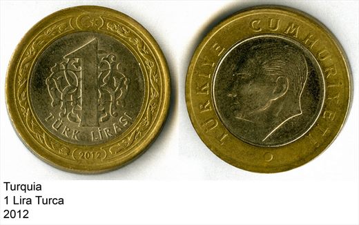 Turquia - Lira 1 - 2012