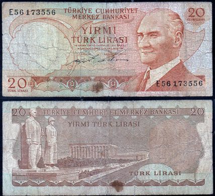 Turquia - Lira 20 - 1970