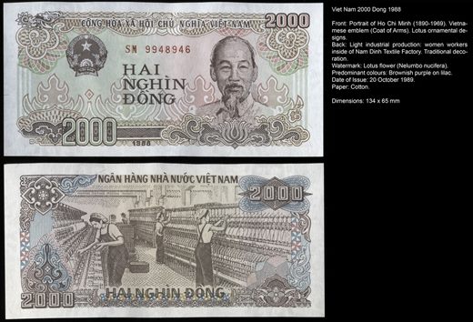 Vietname - dong 2000 - 1988