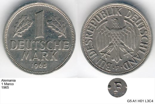Alemanha - Marco 1 - 1965 F - G5 A1 H01 L3C4