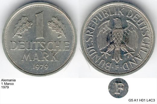 Alemanha - Marco 1 - 1979 F - G5 A1 H01 L4C3