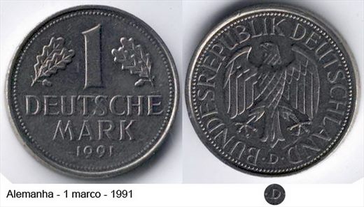 Alemanha - Marco 1 - 1991 D