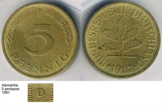 Alemanha - Pfennig 5 - 1981 D - G6 A1 H02 L1C6