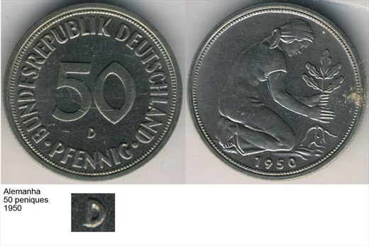 Alemanha - Pfennig 50 - 1950 D - G6 A1 H02 L7C3