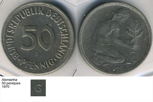 Alemanha - Pfennig 50 - 1970 G - G6 A1 H02 L7C6