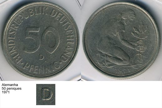 Alemanha - Pfennig 50 - 1971 D - G6 A1 H03