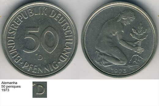 Alemanha - Pfennig 50 - 1973 D - G6 A1 H03 L1C3