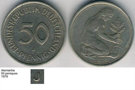 Alemanha - Pfennig 50 - 1979 J - G6 A1 H03 L1C5