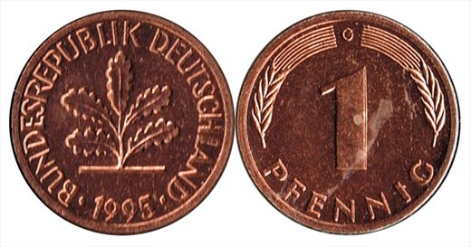 Alemanha - Pfennig 1 - 1995 G