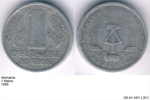 Alemanha - Marco 1 - 1956 - G5 A1 H01 L3C1