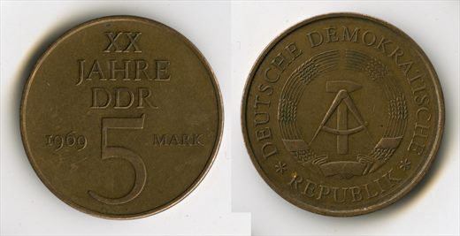 Alemanha - Marco 5 - 1969