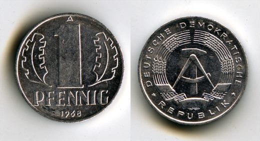 Alemanha - Pfennig 1 - 1968