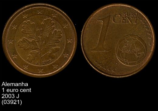 Alemanha - Euro Cent 1 - 2003 J