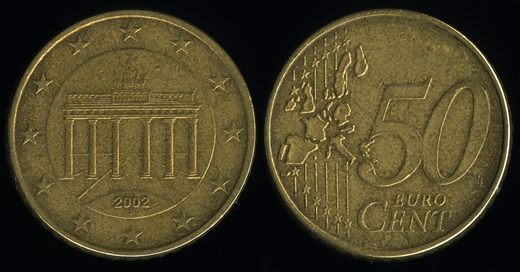Alemanha - Euro Cent 50 - 2002 F