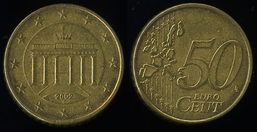 Alemanha - Euro Cent 50 - 2002 G