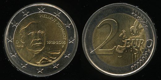 Alemanha - Euro 2 - 2018 D (Helmut Schmidt)
