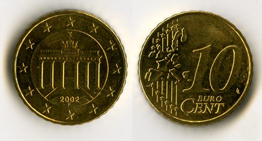 Alemanha - Euro cent 10 - 2002