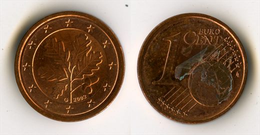 Alemanha - Euro cent 1 - 2002