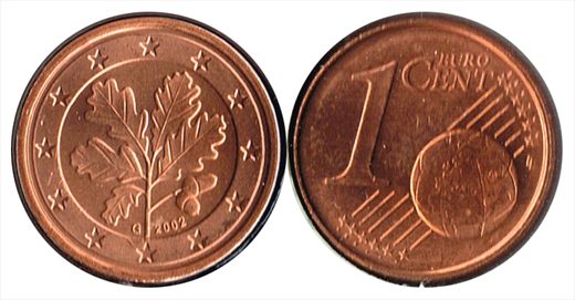 Alemanha - Euro cent 1 - 2002 G