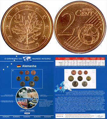 Alemanha - Euro cent 2 - 2002 J DMI