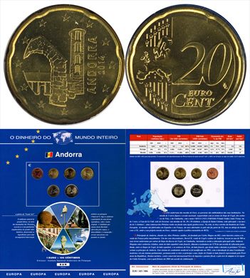 Andorra - Euro cent 20 - 2014 DMI
