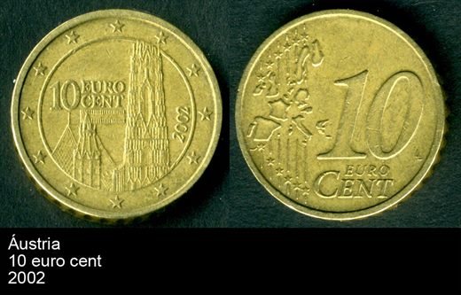 Austria - Euro Cent 10 - 2002