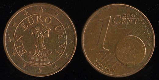 Austria - Euro Cent 1 - 2012