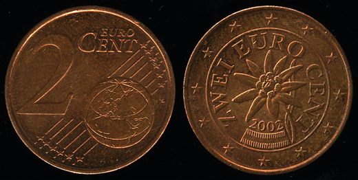 Austria - Euro Cent 2 - 2002