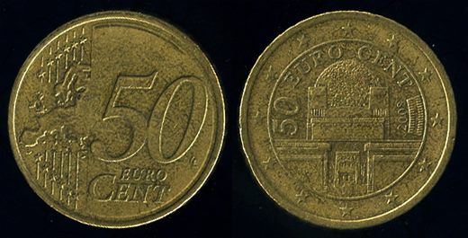 Austria - Euro cent 50 - 2008