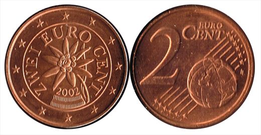 Austria - Euro Cent 2 - 2002