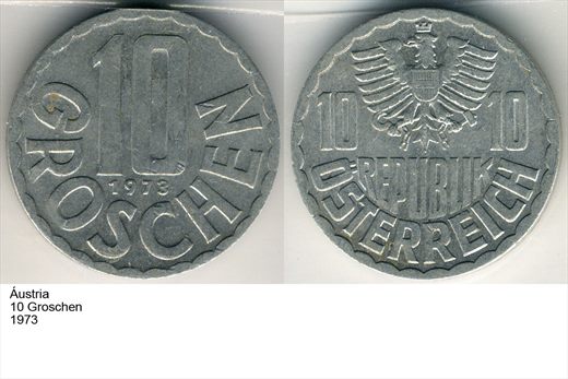 Austria - Groschen 10 - 1973 - G6 A3 H05 L5C5