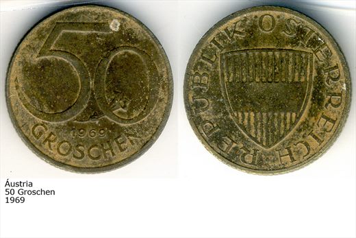 Austria - Groschen 50 - 1969 - G6 A3 H05 L6C5