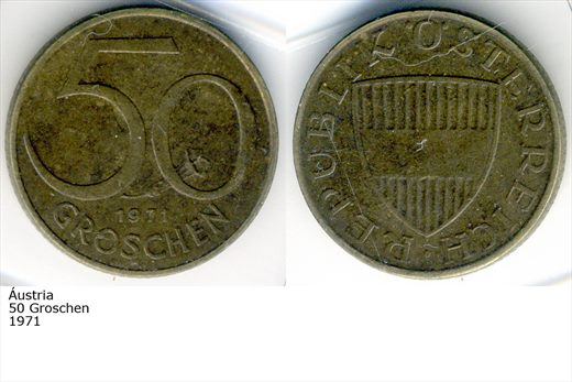 Austria - Groschen 50 - 1971 - G6 A3 H05 L6C6