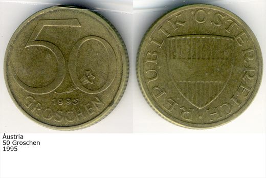 Austria - Groschen 50 - 1995 - G6 A3 H05 L7C1