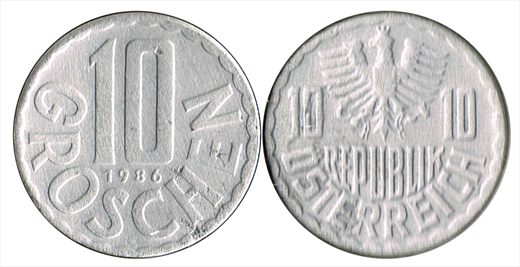 Austria - Groschen 10 - 1986