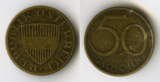 Austria - Groschen 50 - 1959