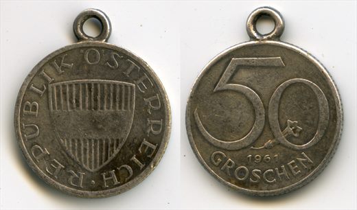 Austria - Groschen 50 - 1961 (pendant)