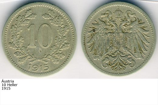Austria - Heller 10 - 1915 - G6 A1 H01 L3C4