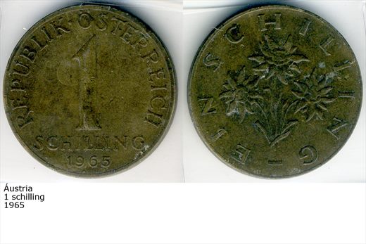 Austria - Schilling 1 - 1965 - G6 A3 H05 L3C2